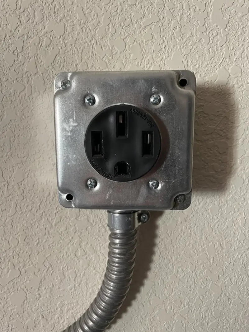 NEMA 14-50 outlet installed for Electrical Panel Upgrade in Burien